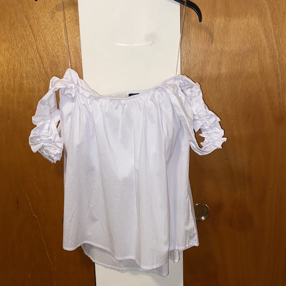 🤍NWT Rouge Collection White Cotton Blouse